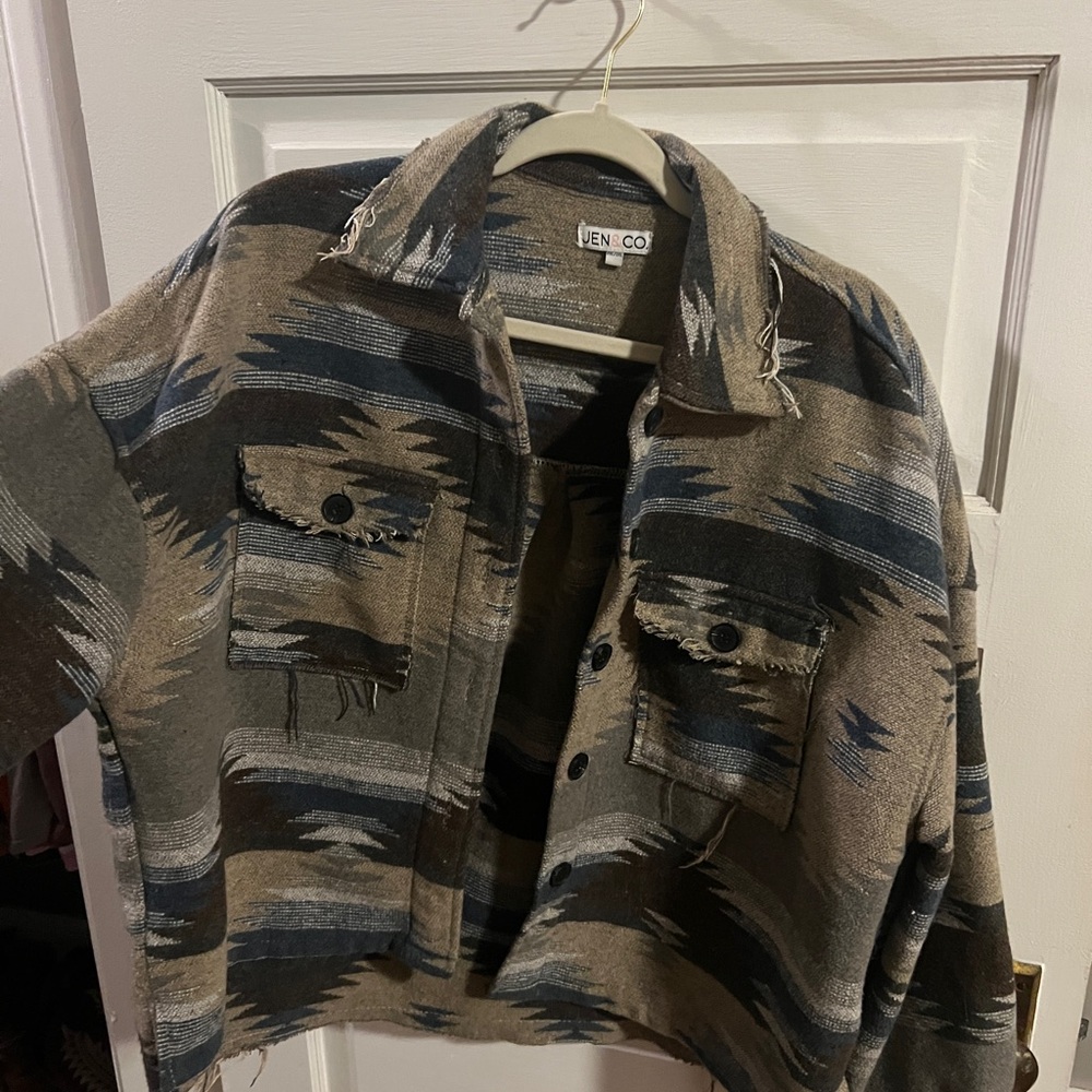 Jen & Co Aztec Button Down - Picture 2 of 3
